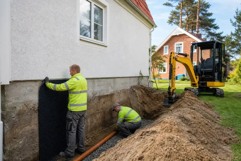 Dränering i Halmstad