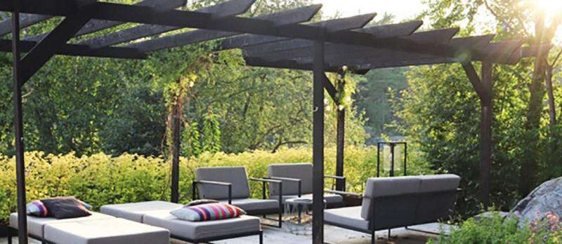 Horisontella bjälklag bygga pergola